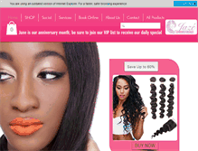 Tablet Screenshot of jazehairextensions.com